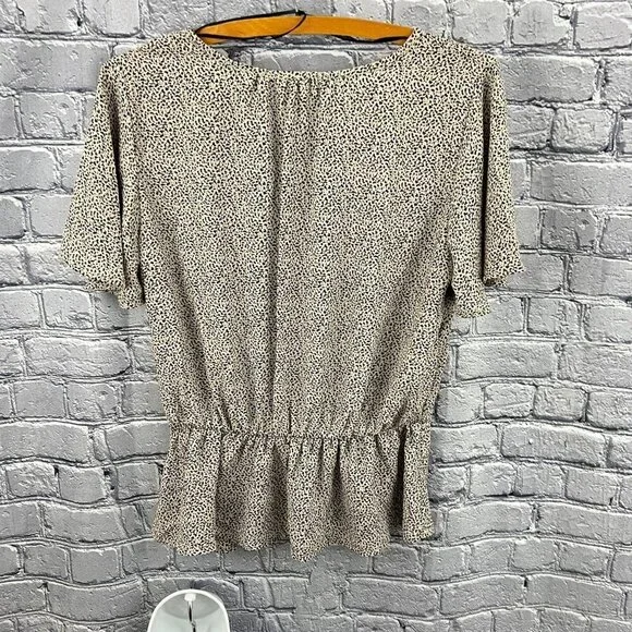 Sienna Sky Tie Front V-Neck Blouse Flutter Sleeves Size M - Picture 8 of 12